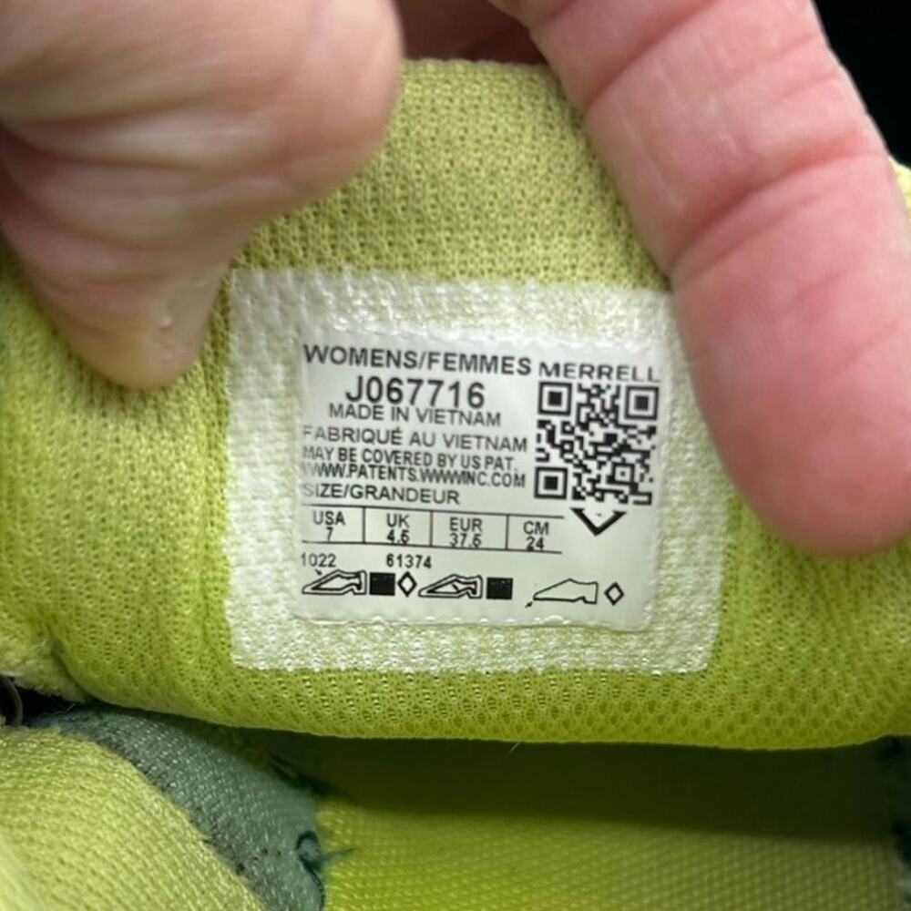 Merrell Trail Glove 7 Womens 7 Jade Barefoof Minimalist Running Shoes Vibram - Picture 12 of 14